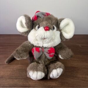 Vintage Target Dayton Hudson Christmas Mouse Lil' Tweaks Plush 10” 1987